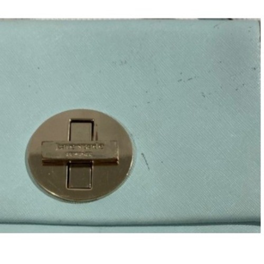 Kate Spade New York Light Blue Saffiano Leather Turnlock Crossbody Bag - Picture 7 of 8